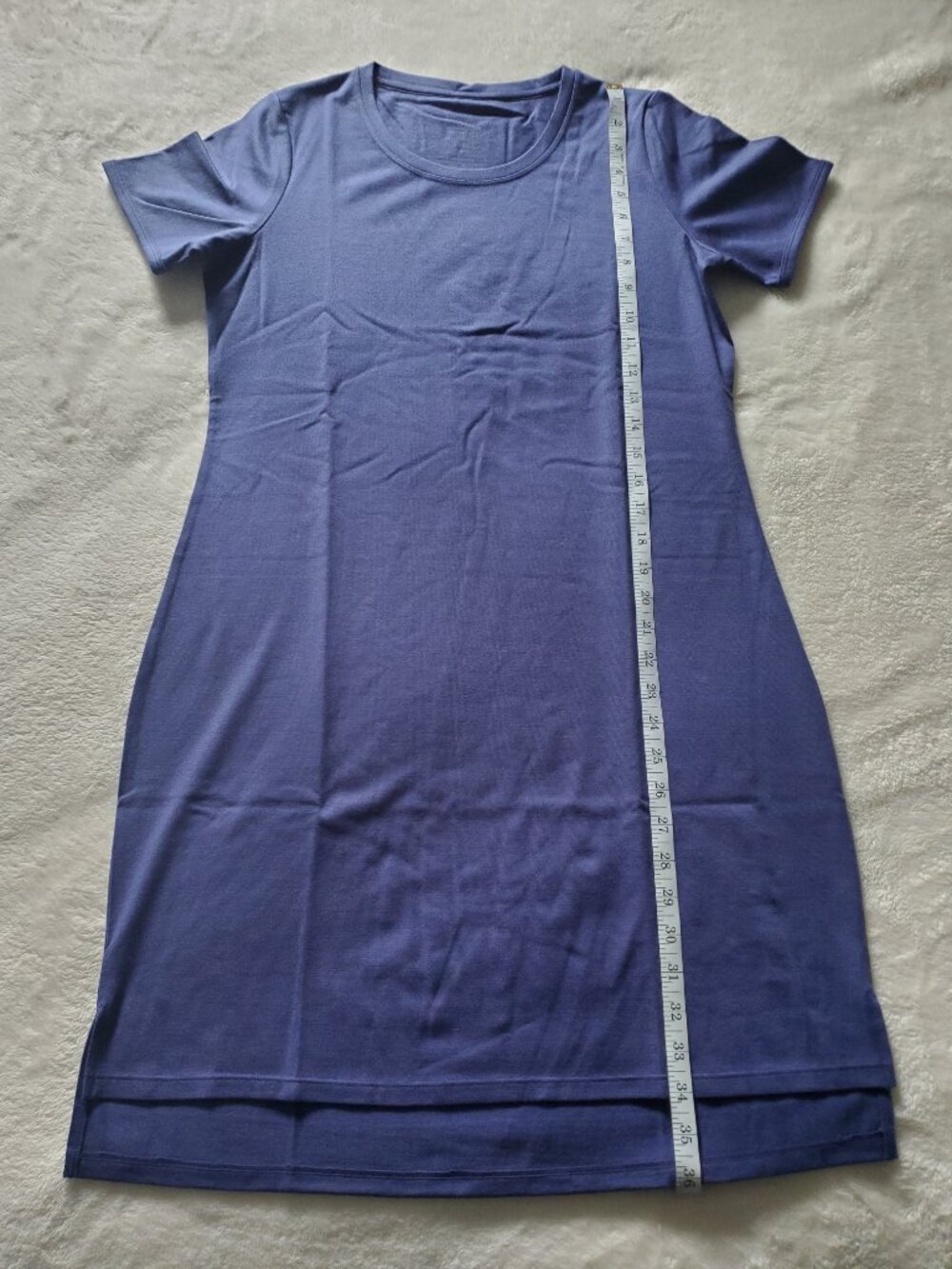 Woolx Lexie Merino Wool Blend Dress & Cover-up XS Ink Blue - Picture 7 of 11